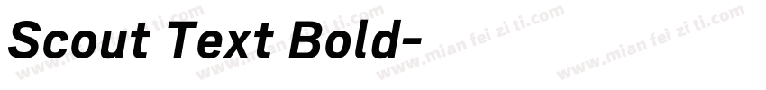 Scout Text Bold字体转换